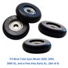 FRECCU Total Gym Replacement Set Wheels/Rollers for Models 2000, 3000, and More -Black (4 Pack)