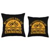 Chainrings Favorite Ring e-Bike Building Design For Men Throw Pillow