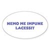 CafePress No One Strikes Me Oval Car Bumper Sticker
