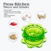 Green Manual Garlic Mincer Quick Meal Prep Tool Herbs Nuts Ginger Chopper
