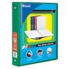 BAZIC 1.5" Green 3-Ring View Binder w/2-Pockets