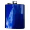 Blue Stainless Steel Hip Flask- 8oz