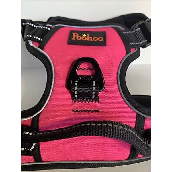 Poohoo Dog Pet Harness Adjustable Control Dog Vest  Size Med 17”-28” Girth