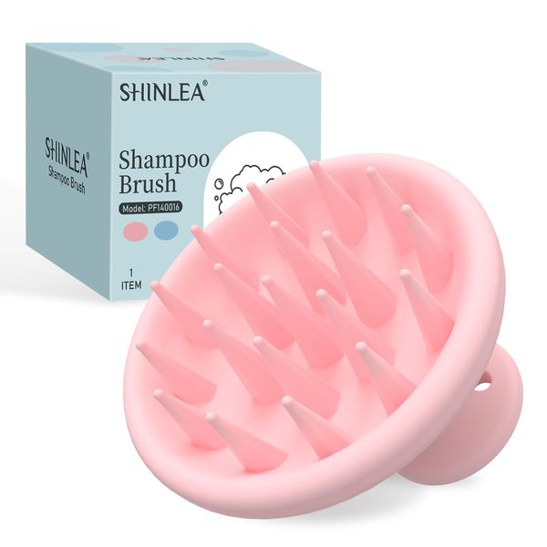 SHINLEA Hair Scalp Massager, Silicone Shampoo Brush Hair Scrub Brush for Hair Growth and Head Massage, Soft Scalp Brush for Wet & Dry Hair, Head Scrubber Scalp Exfoliator Anti Dandruff Brush