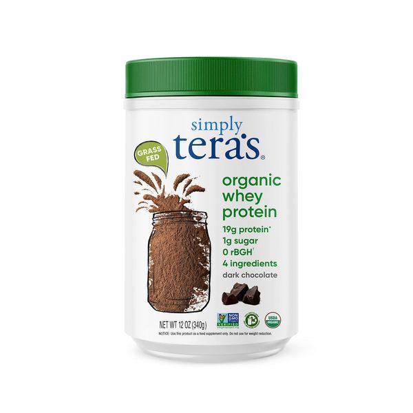 海外直送品Whey Protein, Dark Chocolate/Organic 12 Oz by Tera's Whey