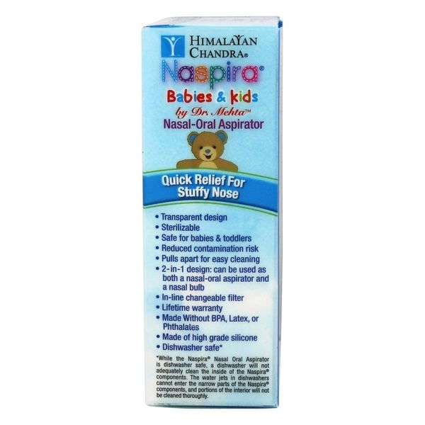 Himalayan Chandra Naspira, Neilmed, Nasal-Oral Aspirator, Babies and Kids, 1 Count