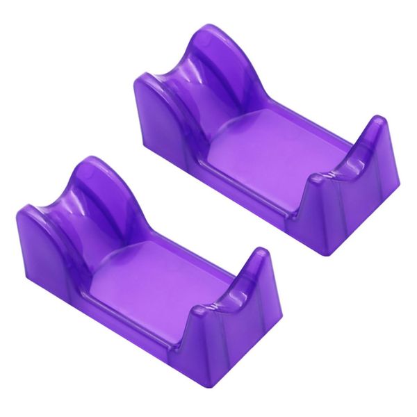 DOITOOL 2pcs Pen Holder Nail Drill Display Holders Nail Drill Holder Grinding Handle Racks Electric Nail File Nail Rest Power Tool Rack Pencil Purple Plastic Manicure Nail Supplies