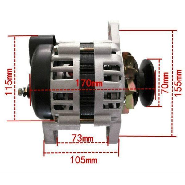 Household Pulley Wheel Permanent Magnet Constant Voltage Alternator 1500W 220V