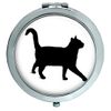 Black cat Compact Mirror