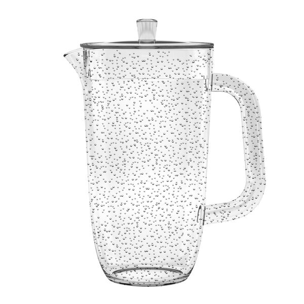 TarHong Bubble Pitcher with Lid, Clear, 100 oz., Premium Plastic