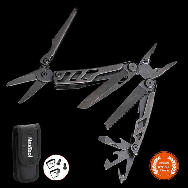 Electric Wine Opener Bottle Opener Puller Corkscrew Nextool New Hand Tool Flagship Pro 16 in 1 Multi-tool EDC Outdoor Plier Knife Saw Cutter Screwdriver, Black Flagship Pro, 03 Black Flagship Pro