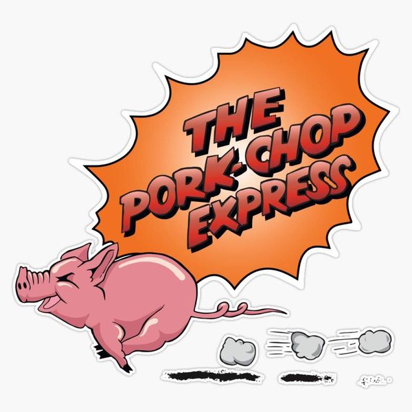 Jack Burton'S - The Pork Chop Express Vinyl Waterproof Sticker Decal Car Laptop Wall Window Bumper Sticker 5"