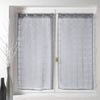 Douceur d'Interieur Voile Sable Candide 2-Net Curtain Droite, Gris