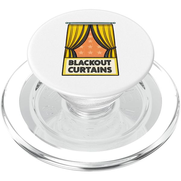 Blackout Curtains Stylish Starry Night Design PopSockets PopGrip for MagSafe