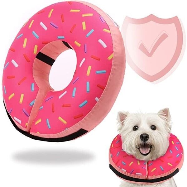 Inflatable Soft Dog Cone Collar for Small Medium Large Dogs & Cats Alternativ...