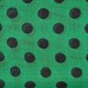 Basic Sense Retro 12mm Polka Dot Chiffon Scarf, Green