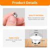 Ceryvop 30PCS Locking Pin Backs Locking Pin Keepers Clasp, Metal Pin Locks Back