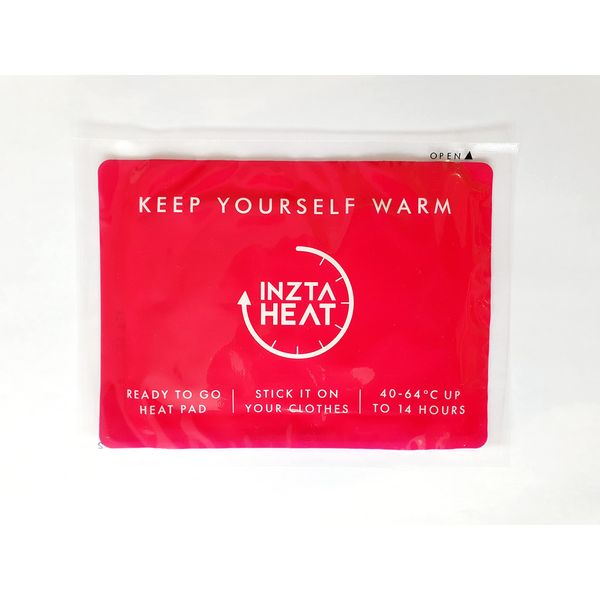 INZTA HEAT - Heat Pad To Keep Yourself Warm | Stick on Your Clothes | Ideal for Camping, Hiking, Ski Trips, Sailing, Fishing, Winter Wedding & Long Commuters | Up to 14 hrs Duration - 10 Units