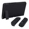 eXtremeRate PlayVital Back Cover for Nintendo Switch Console, Handheld Controller Separable Protector Hard Shell for NS Joycon, Customized Dockable Protective Case for Nintendo Switch - Black