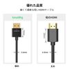 SmallRig HDMI Cable, Ultra Thin Pro Video Full HDMI to Full HDMI Cable (35cm)-2956B