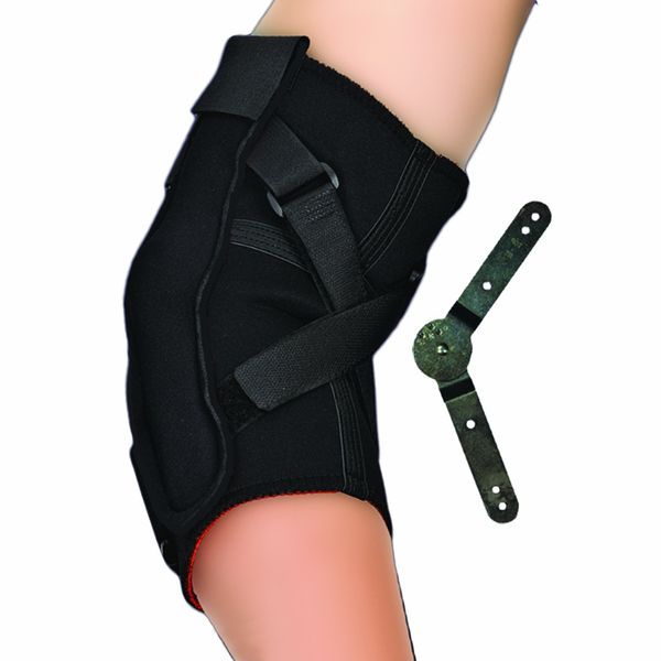 Thermoskin Range of Motion Hinged Elbow Brace, Black, Small