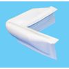 Dock Edge + Bumper Straight Dock Guard (1-Piece), White