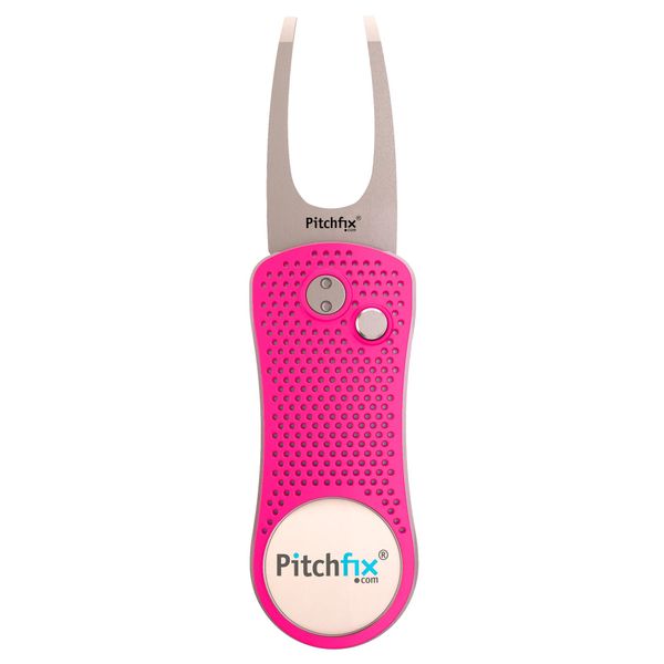 Pitchfix Divot Tool Golf (Hot Pink/Silver)