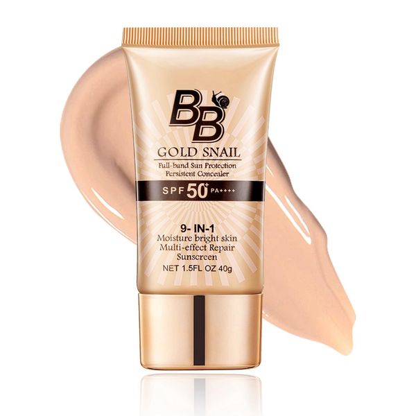 Rosarden BB Cream, BB Cream Tinted Moisturizer With SPF, BB Cream With SPF 50, SPF Tinted Moisturizer Face, Hydrating Formula BB Cream Tinted Sunscreen For All Skin Types, Oil-Free, Light (01)