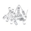 DSSRQI 100pcs Super Bright 5mm LED Diode Lights Emitting Lighting Assorted Kit White
