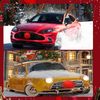 Fosoloni Reindeer Costume Car Decoration Set