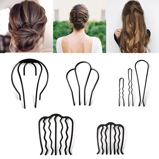 XCSJ Set Of 5 Haare Steckkamm Metall Haarkamm Metall Haarkämme Steckkamm Brautschmuck Haarschmuck Kopfschmuck Frisur Styling Schönheitswerkzeuge, Modeaccessoires Für Mädchen, Geschenke Für Freundinnen