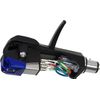 Audio-Technica AT-XP3/H Cartridge Mounted with AT-HS6BK Headshell Blue
