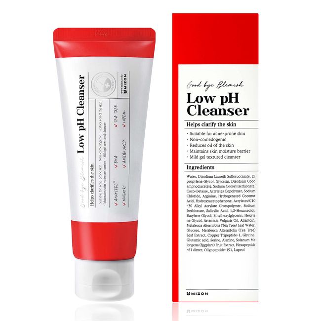 [MIZON] GOOD BYE BLEMISH LOW PH CLEANSER (100 ml) Koreanische Hautpflege – für gestörte Haut, Akne und Pickel, beruhigend für empfindliche Haut