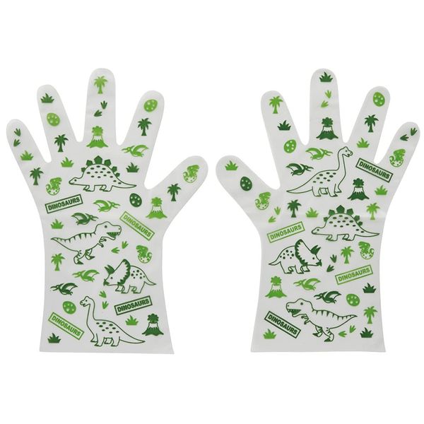 Skater GRPE1-A Children's Disposable Gloves, Pack of 20, Dinosaurus