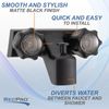 RV Tub and Shower Diverter Faucet Matte Black with Twin Knobs