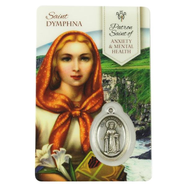 RosaryMart Healing Saint Dymphna Prayer Card