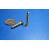 Brass #8  Phillips Flat Head Wood Screw x 1.00" Length, 100 Pcs