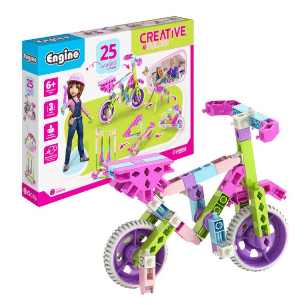 Engino- STEM Girls Building Toys, 25 Model Set, Educational Toys for Ages 6+, Construction Toys, Gifts for Girls, STEM Projects