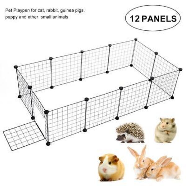 Small Animal Exercise Pen for Guinea Pigs and Bunnies Portable Playpen Fence