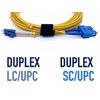 Elfcam®- OS2 Duplex SC/UPC to LC/UPC Single Mode Fibre Optic Cable (Optical Starter) (20M)