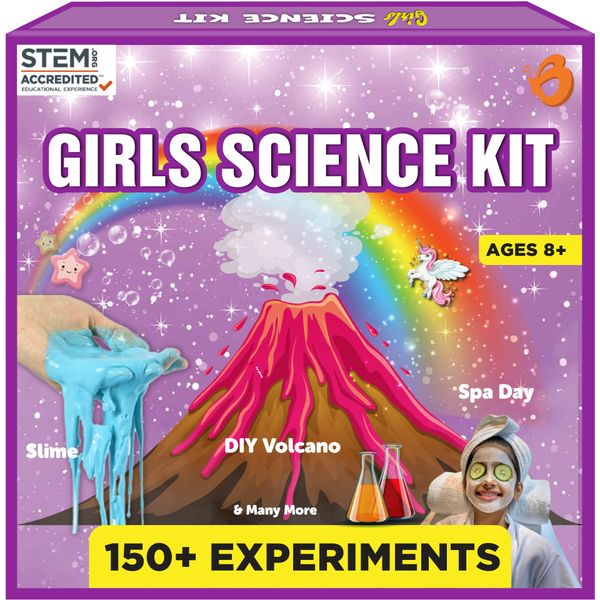 Butterfly EduFields 150+ Girls Science Kit for Kids 8-12 Ages 8 9 10 11 12 Years | Girls Science Experiments | Birthday for Girls | Girls Toys | Fun STEM Learning and Educational Toys