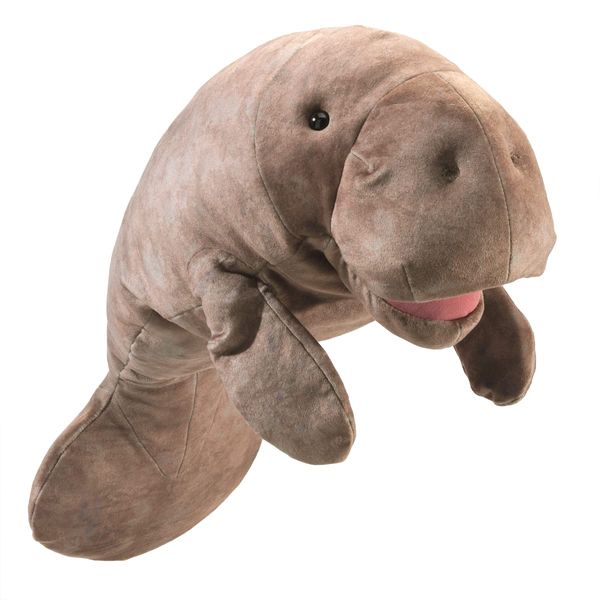 Folkmanis Manatee Hand Puppet,Gray