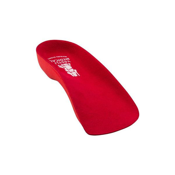 Custom Red 3/4 Length Orthotic (38/40 UK 5-6.5 Small, Red)