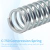 C-750 Compression Spring,OD 3/4" x Length 2" (3 Pack)