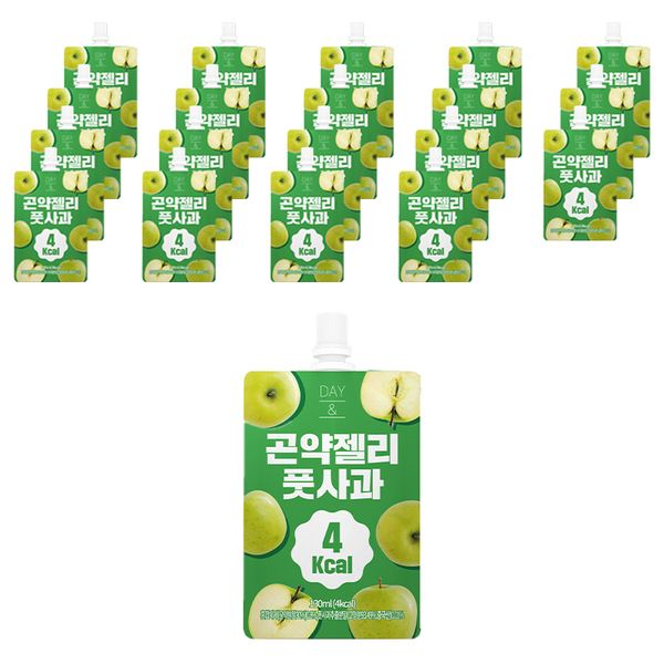 Cham &amp; Deul Red Clay Farm Day &amp; Green Apple Konjac Jelly 20 packs