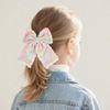 1pcs Gradient Bow Hair Clip (White)