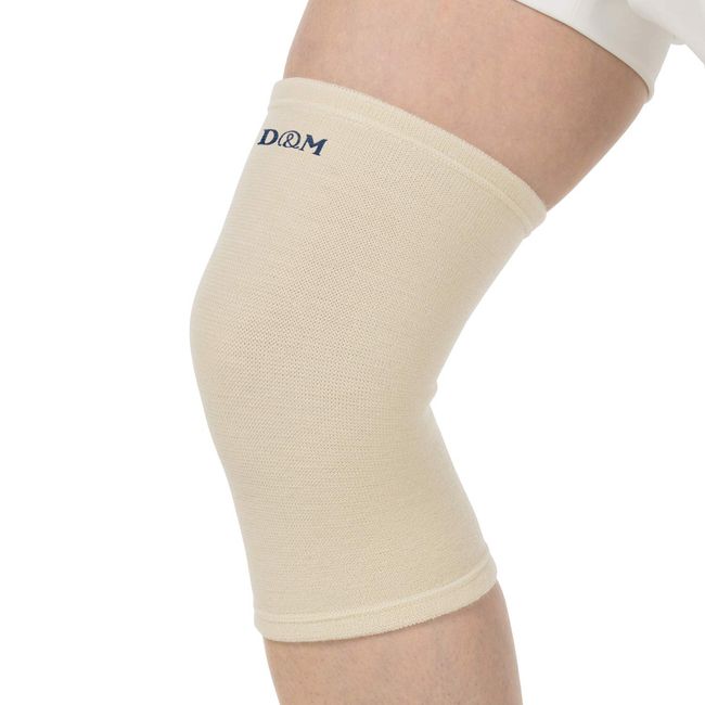 D&M 108878 Wool Supporter, Knee Supporter, Fixed, Protection, Pain Protection, Left and Right Use, Made in Japan, One Size Fits Most