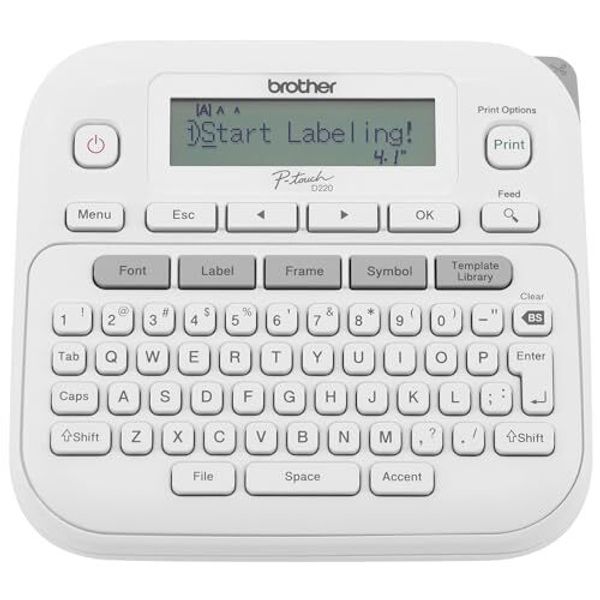 Brother P Touch PT D220 Label Maker Small Office Home Organization 80 Characters