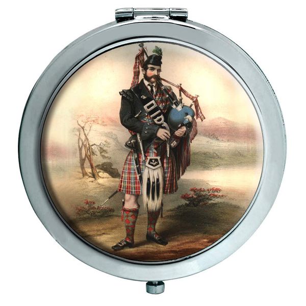 Scottish Bagpiper Compact Mirror