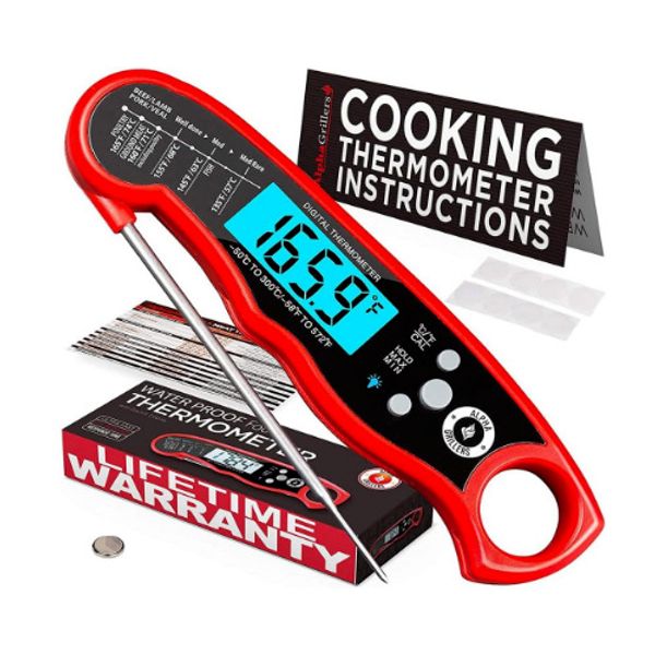 Cooking Thermometer Meat Grill Waterproof Backlight Digital Food Probe Grilling